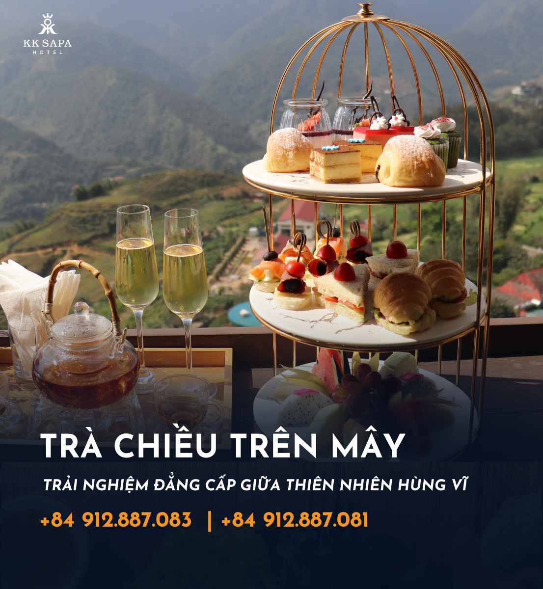 Trà chiều trên mây tại KK Sapa Hotel: Trải nghiệm đẳng cấp giữa thiên nhiên hùng vĩ