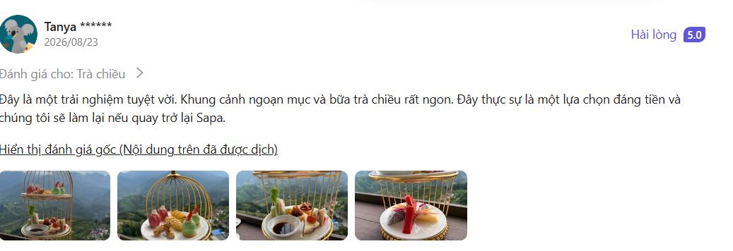 Afternoon tea at kk sapa 1