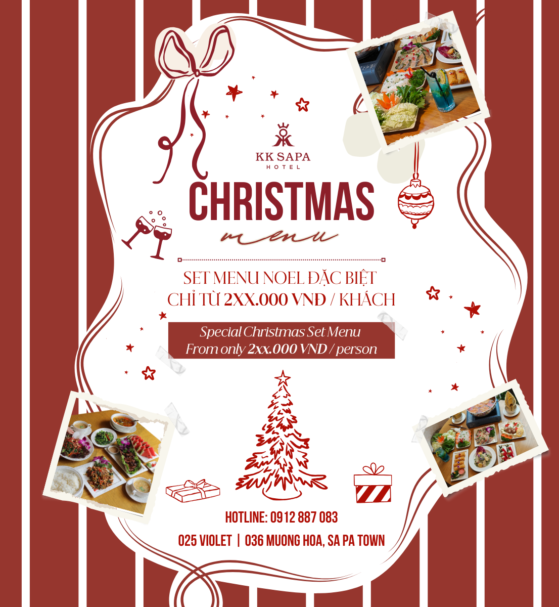 Best Christmas Dinner in Sapa 2025: Festive Menus from only 2xx,000 VND